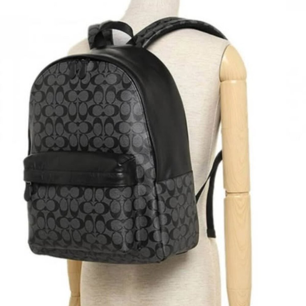 Coach Charles Backpack in Signature Black